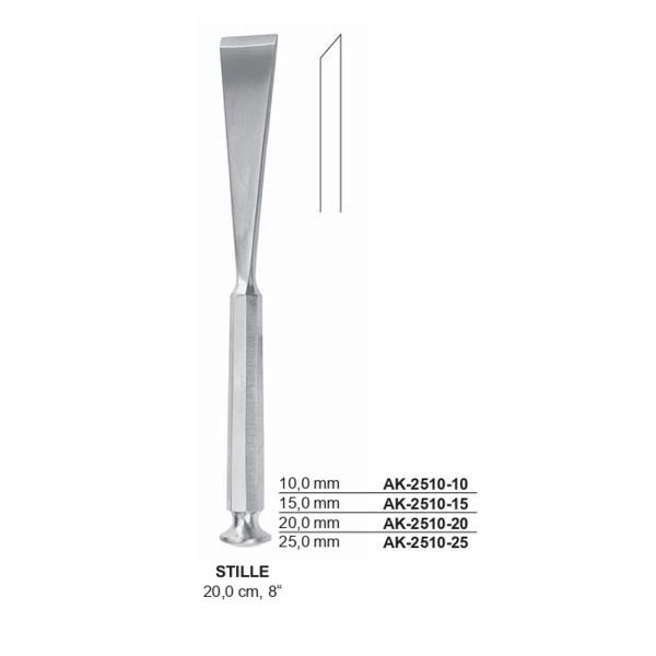 Stille Chisels, Gouges, Osteotomes