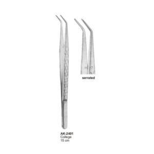 Dental Tweezers College Serrated