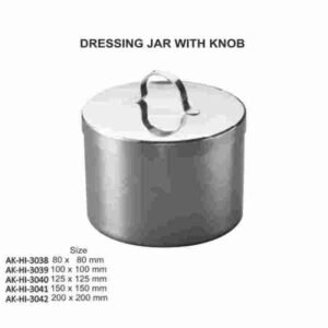DRESSING JAR WITH KNOB