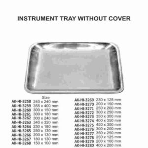 INSTRUMENT TRAY WITHOUT COVER