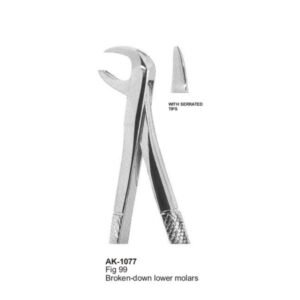 Brown-Down Molars Extracting Forceps