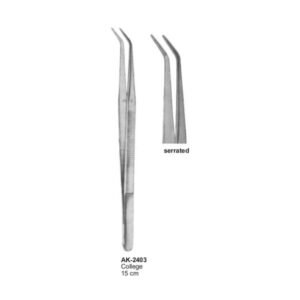 Dental Tweezers College Serrated