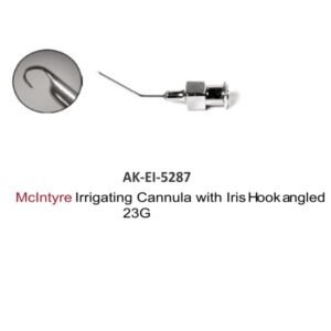 McIntyre Irrigating Cannula with Iris Hook angled