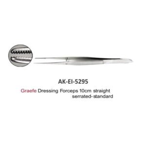Graefe Dressing Forceps 10cm straight