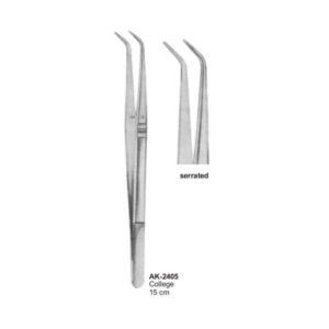 Dental Tweezers College Serrated