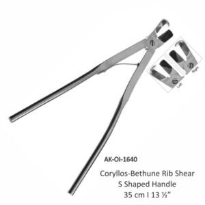 Coryllos-Bethune Rib Shear S Shaped Handle