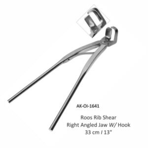 Roos Rib Shear Right Angled Jaw W/ Hook