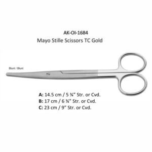 Mayo Stille Scissors TC Gold