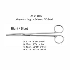 Mayo-Harrington Scissors TC Gold