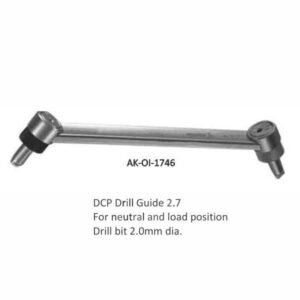 DCP Drill Guide 2.7 For neutral and load position Drill bit 2.0mm dia.