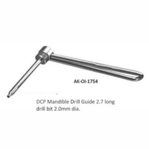 DCP Mandible Drill Guide 2.7 long drill bit 2.0mm dia.