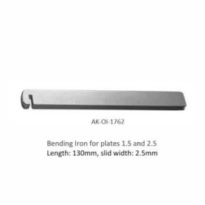 Bending Iron for plates 1.5 and 2.5 Length: 130mm, slid width: 2.5mm