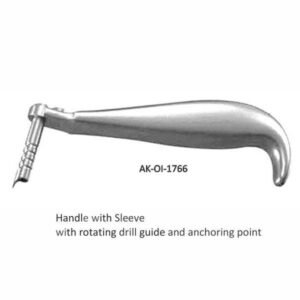 Handle with Sleeve with rotating drill guide and anchoring point